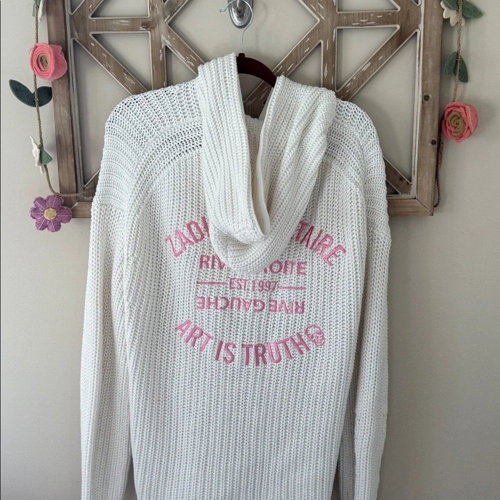 Zadig & Voltaire M/L Anya Cow Blason Cardigan - Picture 4 of 12